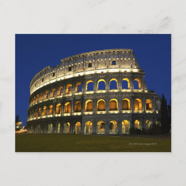 Postal Coliseo Romano, Roma, Italia 3 (Anverso)