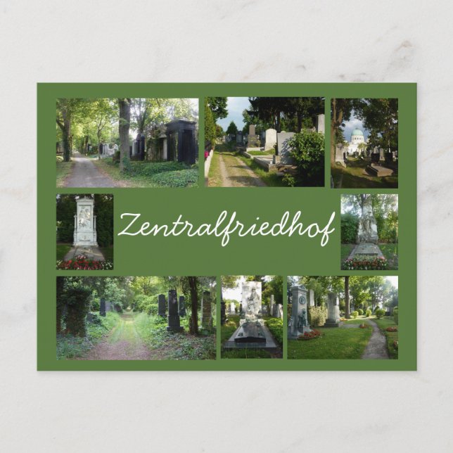 Postal Collage 2 de Zentralfriedhof (Anverso)