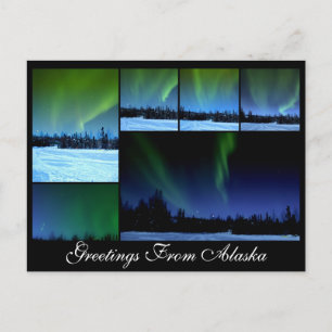 Postal Collage Alaksa Aurora
