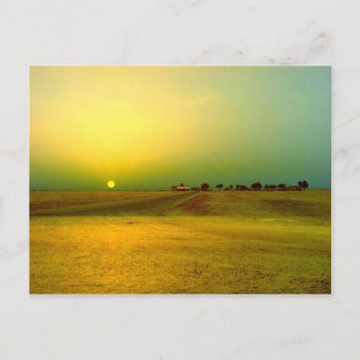 Postal Collage Amanecer en el Desierto