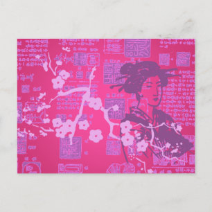 Postal Collage asiático vintage