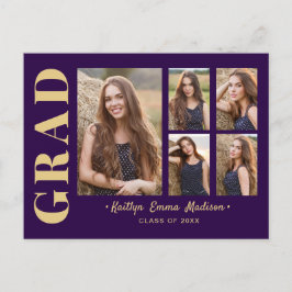 Postal Collage de 5 fotografías con escritura moderna mor