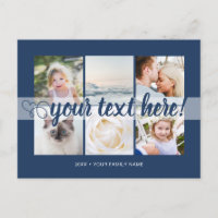 Collage de 6 fotos de texto personalizado universa