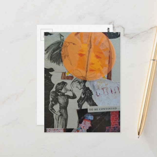 Postal Collage de Amor para Continuar (Anverso/Reverso In Situ)