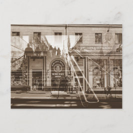 Postal Collage de arquitectura del paisaje urbano de Mins