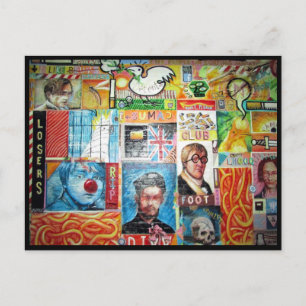 Postal collage de arte