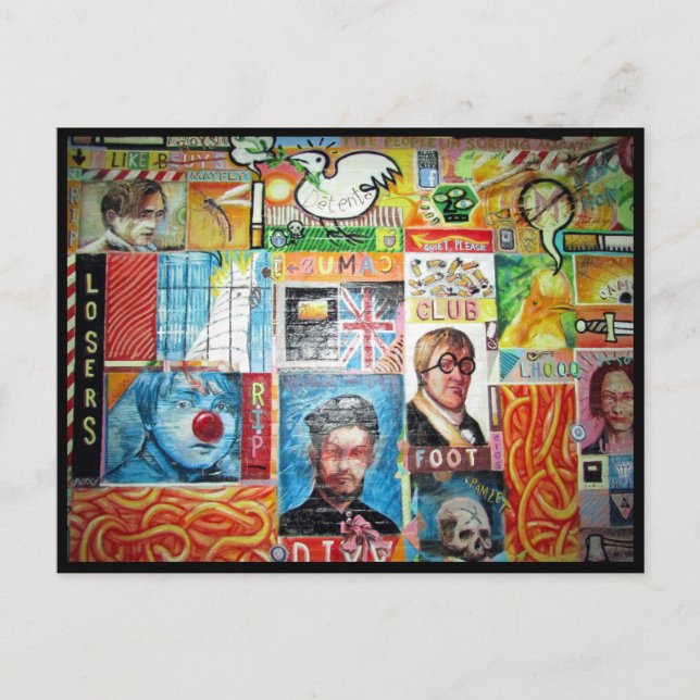 Postal collage de arte (Anverso)