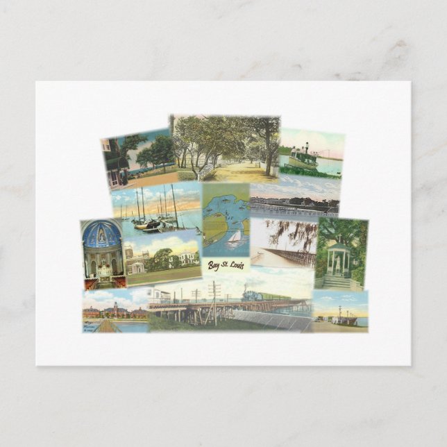 Postal Collage de Bay St. Louis (Anverso)