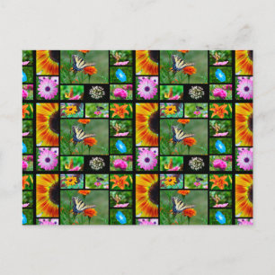 Postal Collage de belleza de primavera