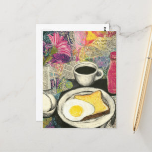 Postal Collage de Breakfast Still Life