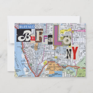 Postal Collage de Buffalo NY Maps