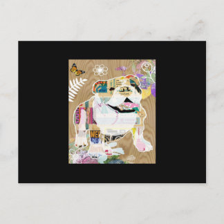 Postal Collage de bulldog