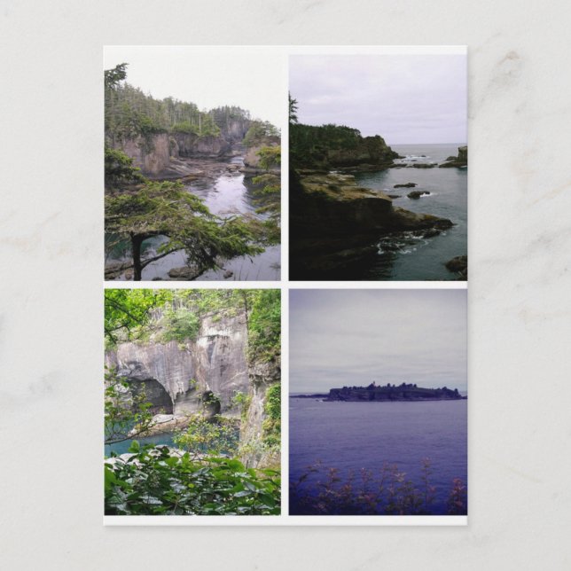 Postal Collage de Cape Flattery (Anverso)