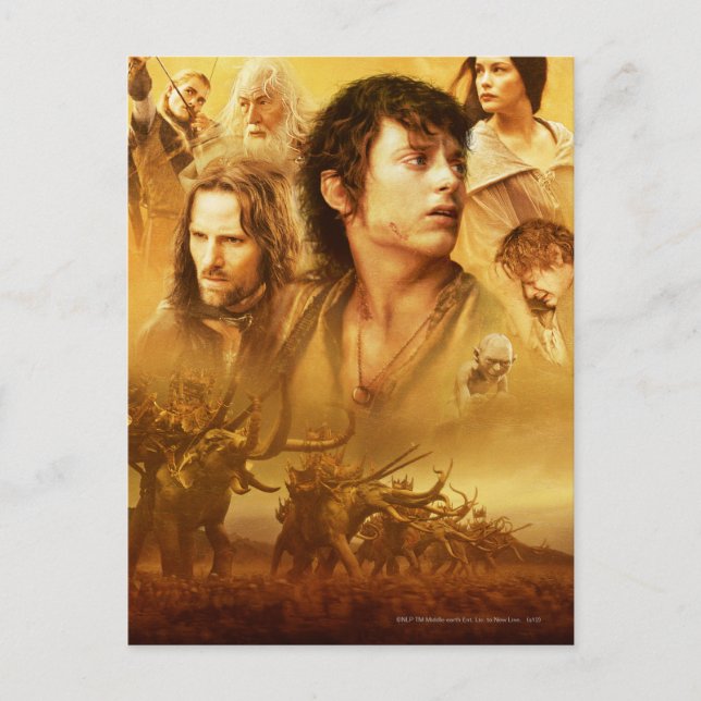 Postal Collage de caracteres (Anverso)