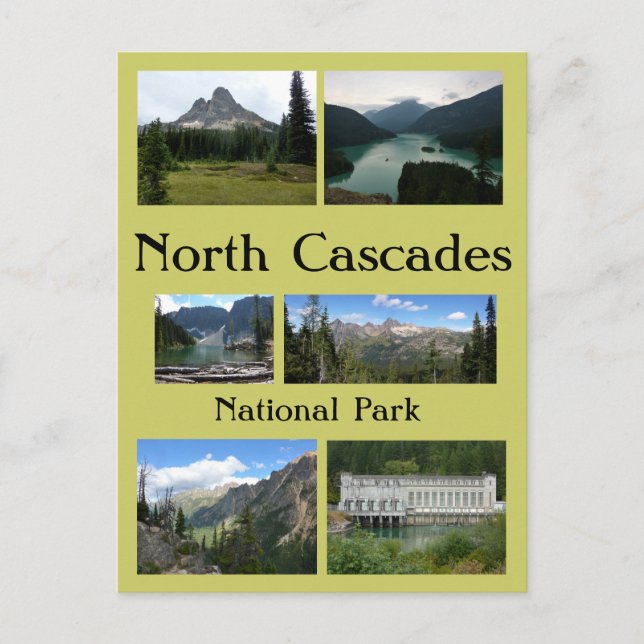 Postal Collage de Cascades del Norte 1 (Anverso)