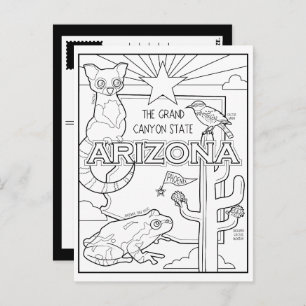 Postal collage de colores de arizona me