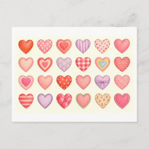Postal Collage de Corazones