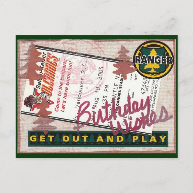 Postal Collage de cumpleaños feliz (Anverso)