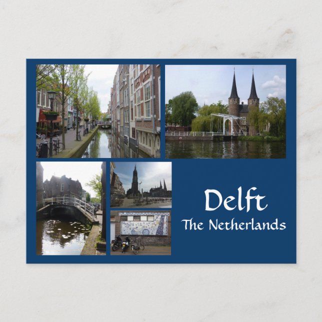 Postal Collage de Delft (Anverso)