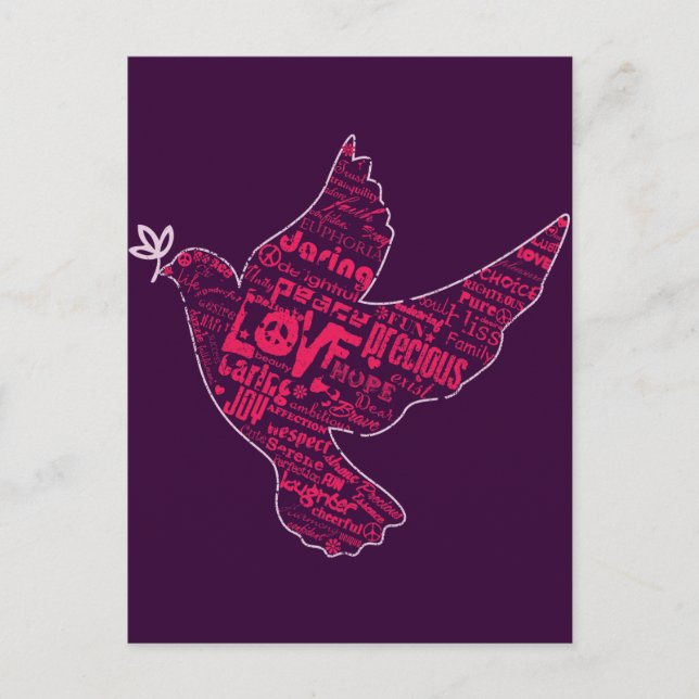 Postal Collage de Dove Peace (Anverso)