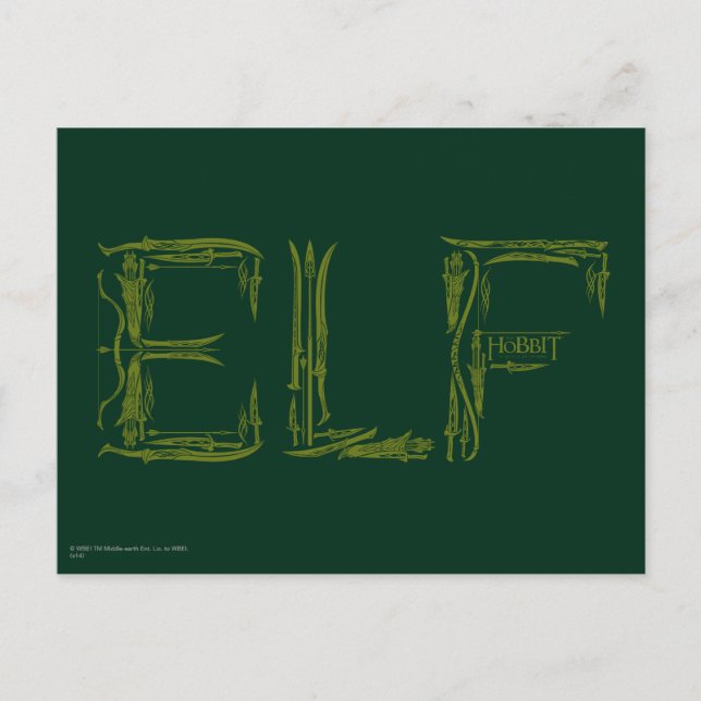 Postal Collage de Elf Weapons (Anverso)