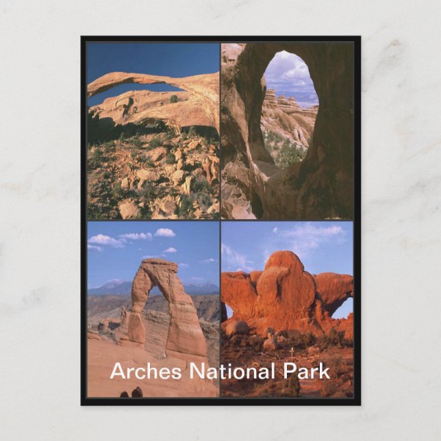 Postal Collage de fotos Arches National Park Sandstone Ac (Anverso)