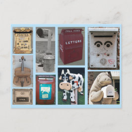 Postal Collage de fotos de buzones de correo