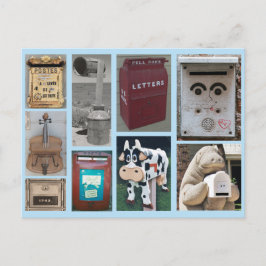 Postal Collage de fotos de buzones de correo