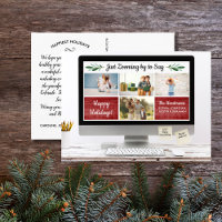 Collage de fotos de cuarentena de Happy Holidays F