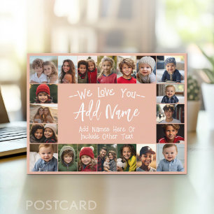 Postal Collage de fotos de la abuela - Hasta 20 fotos