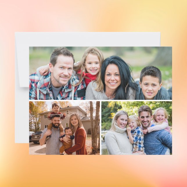 Postal Collage de fotos de la familia personalizado 3 (Subido por el creador)
