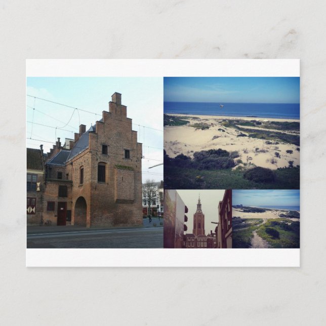 Postal Collage de fotos de La Haya 2 (Anverso)
