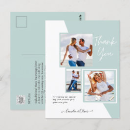 Postal Collage de fotos GRACIAS Boda/Bebé/Graduado/CUALQU