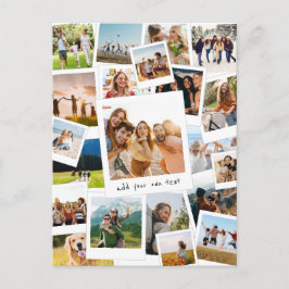 Postal Collage de fotos moderno de carátula de imágenes