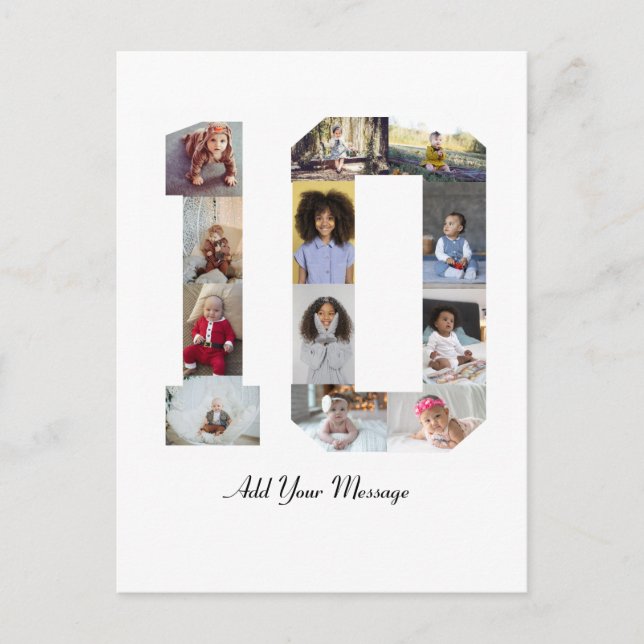 Postal Collage de fotos número 10 (Anverso)