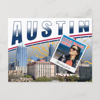 Postal Collage de fotos Vibrant Austin Texas