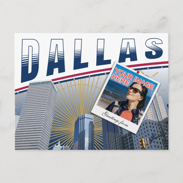 Postal Collage de fotos Vibrant Dallas Texas (Anverso)