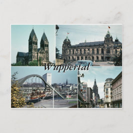 Postal Collage de fotos Wuppertal de época