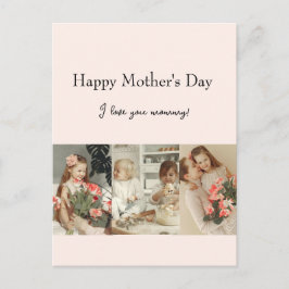 Postal Collage de fotos y mensaje: regalo personalizado |