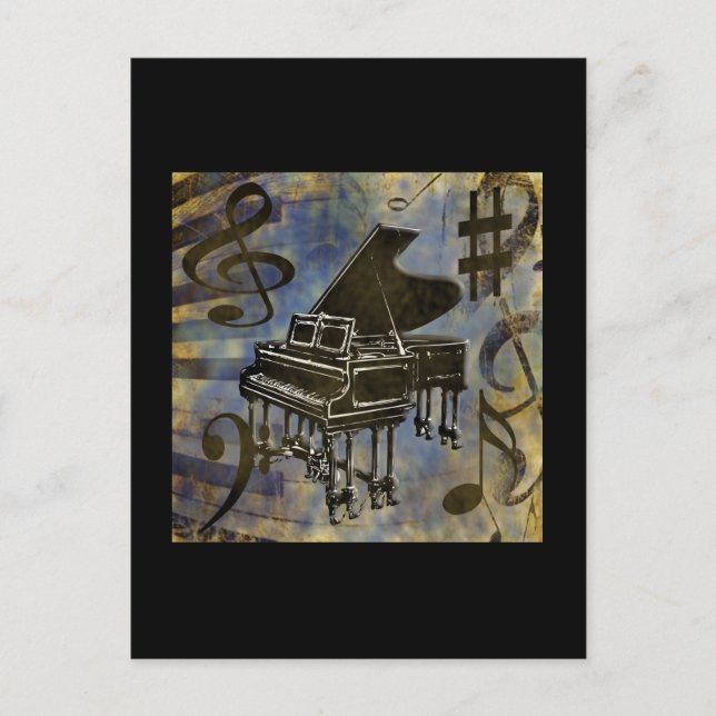 Postal Collage de Grand Piano (Anverso)