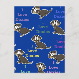 Postal Collage de I Love Doxies