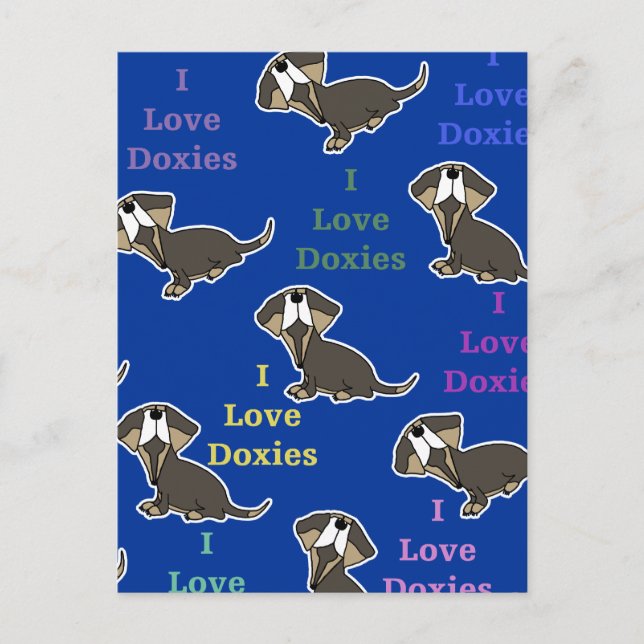 Postal Collage de I Love Doxies (Anverso)