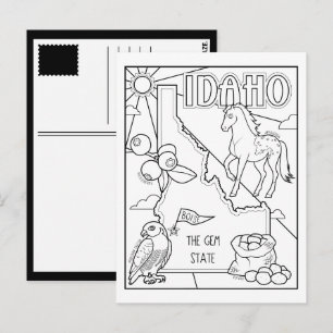 Postal collage de idaho color me