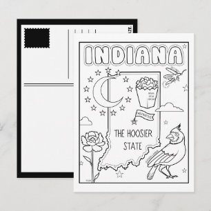 Postal collage de indiana color me
