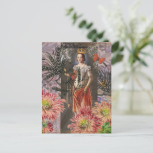 Postal Collage de la Diosa Celestial Virgo: Celestial Vin