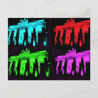 Postal Collage de la Puerta de Brandenburgo