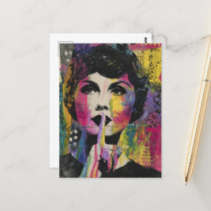 Postal Collage de medios bastante mixto