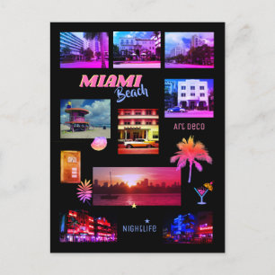 Postal Collage de Miami Beach