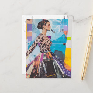 Postal Collage de Moda