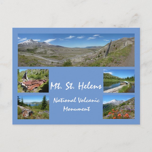 Postal Collage de Mount St Helens 2 (Anverso)